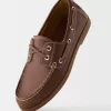 LEATHER deck shoes