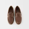 LEATHER deck shoes
