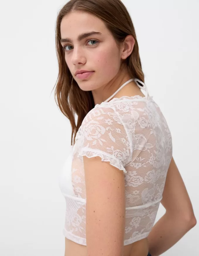 Lace short sleeve Disney Bambi T-shirt