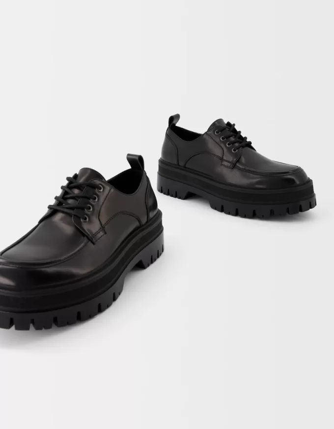 Lace-up lug sole shoes Lace-up lug sole shoes