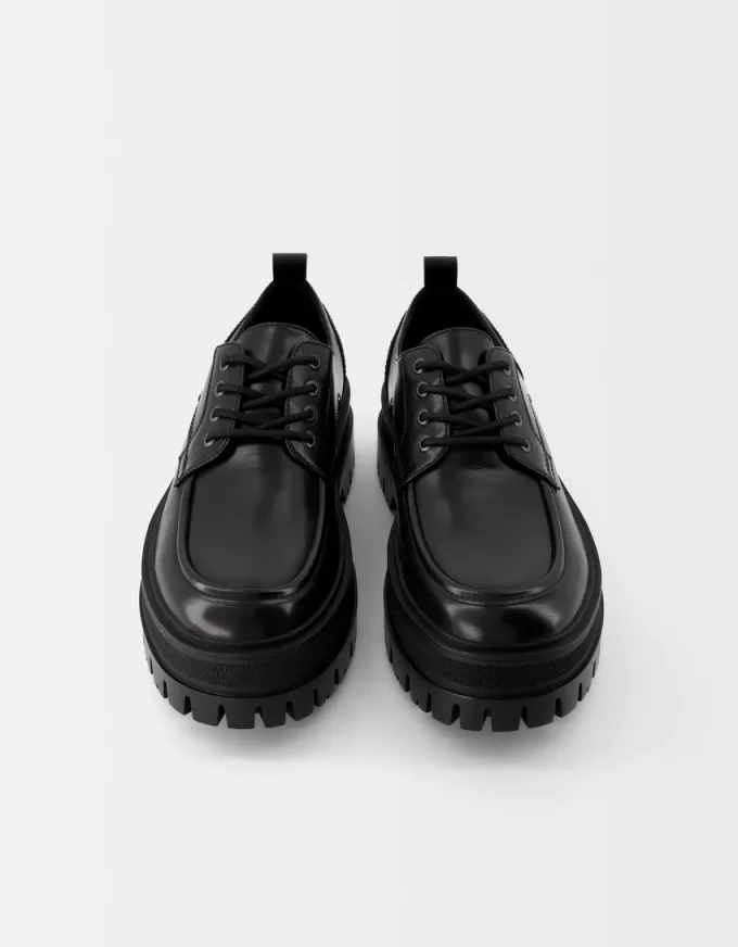 Lace-up lug sole shoes Lace-up lug sole shoes