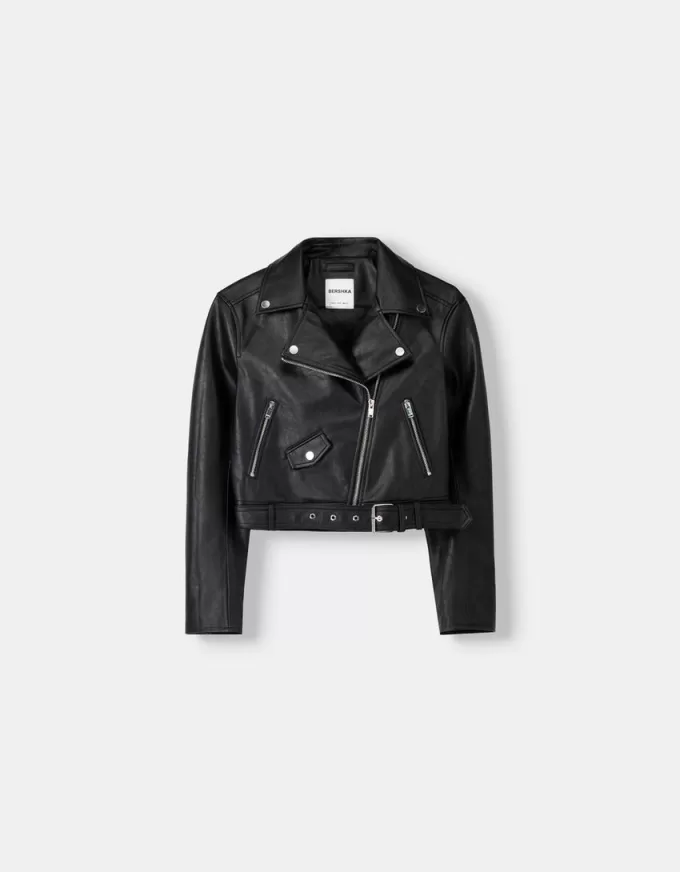 Leather effect biker jacket Leather effect biker jacket
