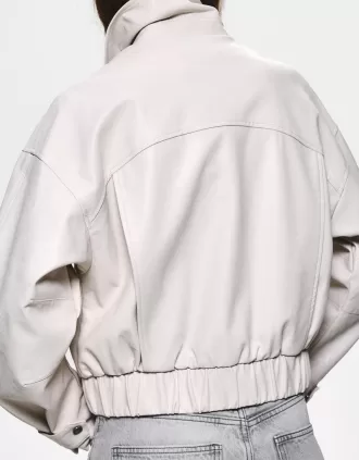 Leather effect jacket