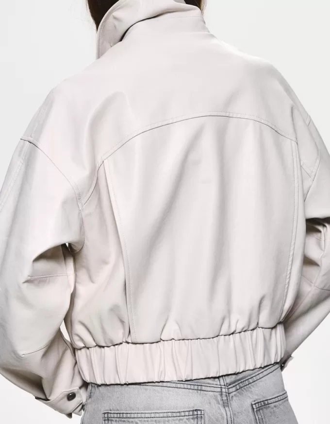 Leather effect jacket