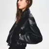 Leather effect jacket