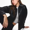 Leather effect jacket