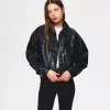 Leather effect jacket