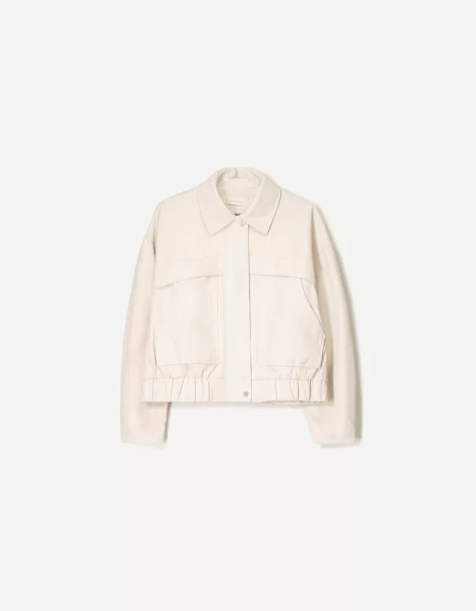 Leather effect jacket