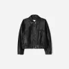 Leather effect jacket