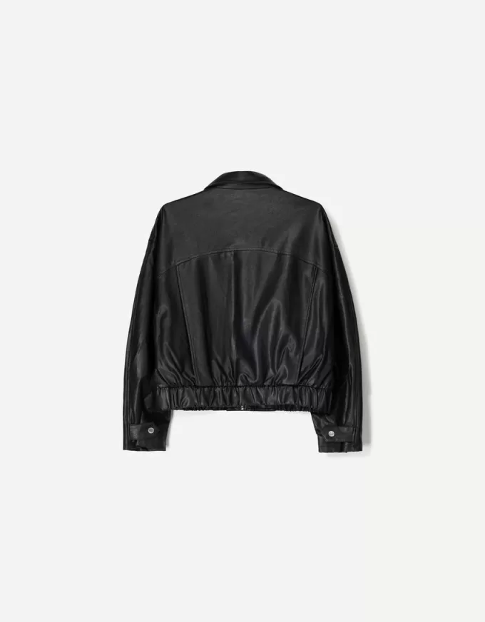 Leather effect jacket