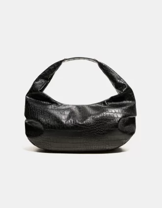 Leather effect maxi bag