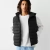 Lightweight puffer vest with hood