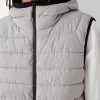 Lightweight puffer vest with hood