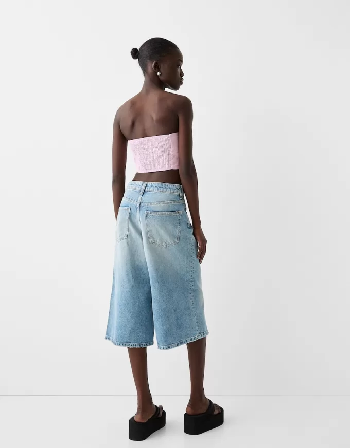 Linen blend scarf top Linen blend scarf top