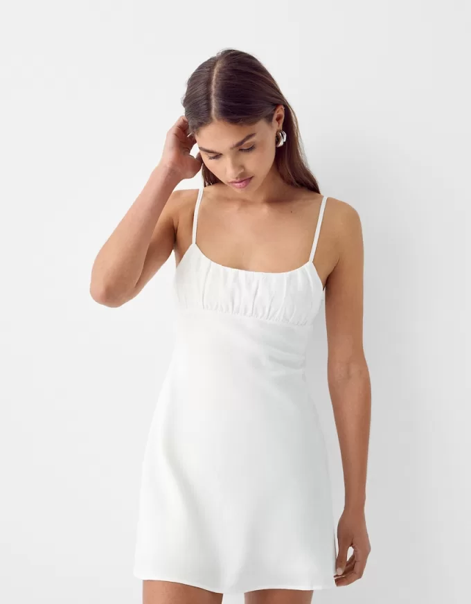 Linen mini dress