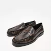 Loafers with gathered detail