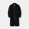 Long Manteco wool coat with puff sleeves Long Manteco wool coat with puff sleeves