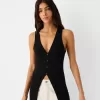 Long buttoned vest Long buttoned vest