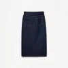 Long denim skirt