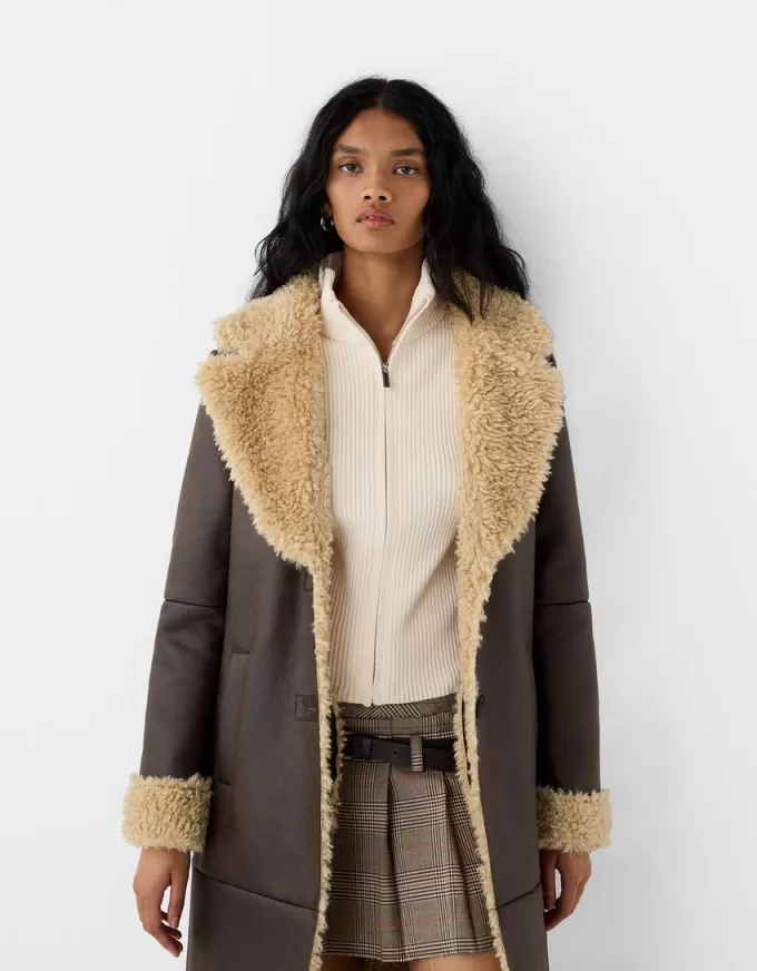 Long double-faced coat