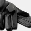 Long leather effect gloves Long leather effect gloves