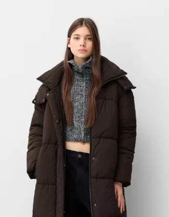 Long puffer coat