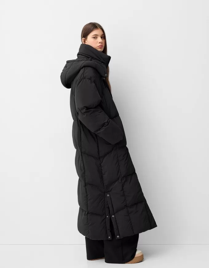 Long puffer coat