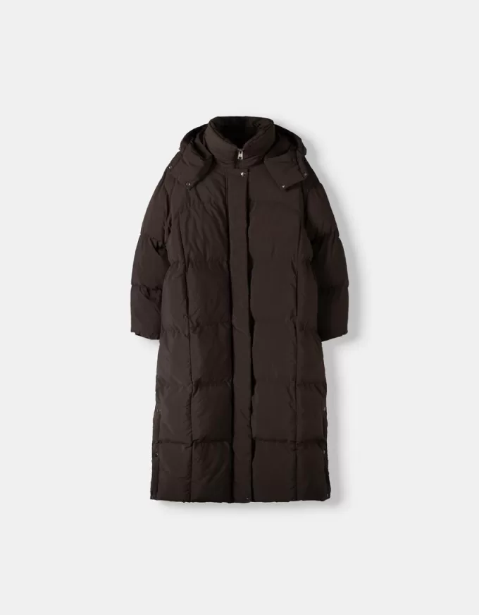 Long puffer coat