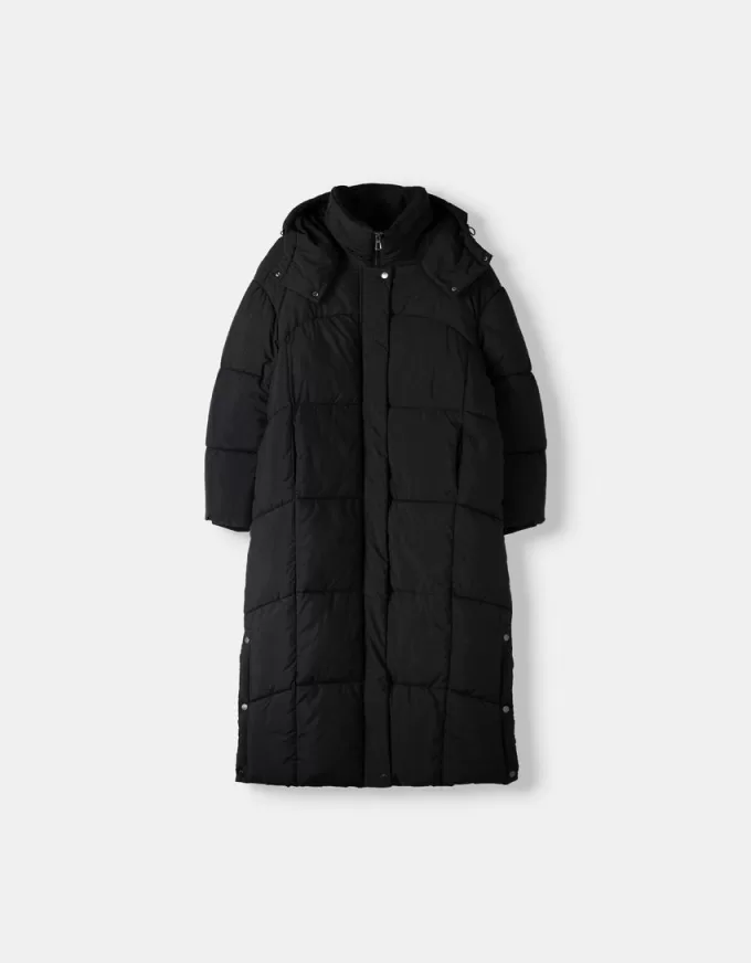 Long puffer coat