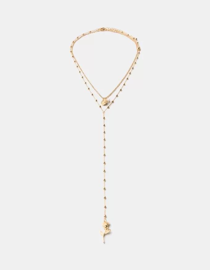 Long rose necklace Long rose necklace