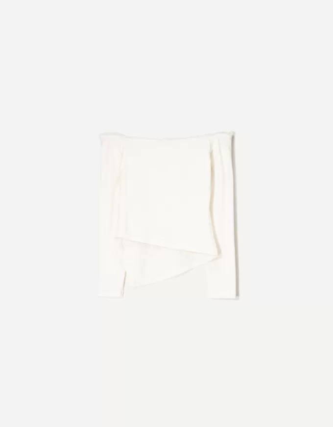 Long sleeve asymmetric T-shirt