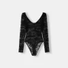 Long sleeve black lace Disney Bambi bodysuit