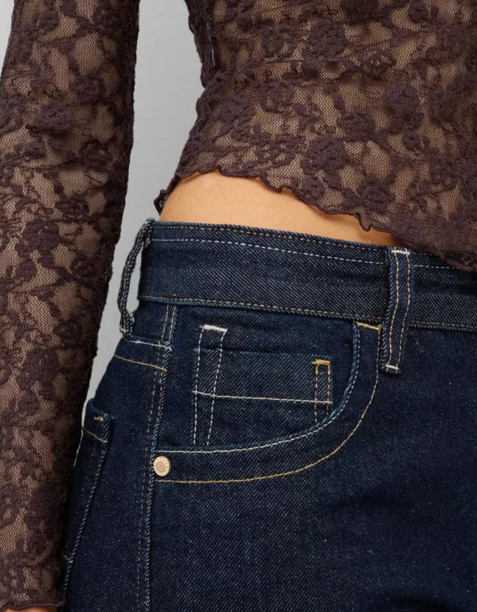 Long sleeve blonde lace top