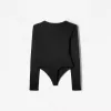 Long sleeve bodysuit with buttons Long sleeve bodysuit with buttons