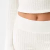 Long sleeve cable-knit sweater with open back