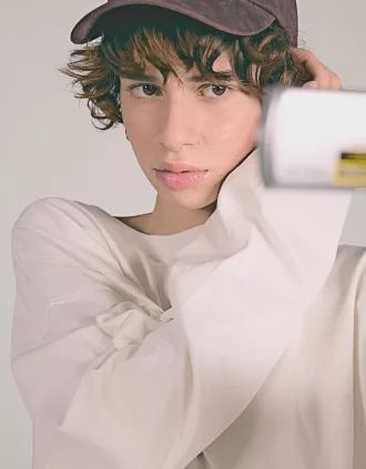 Long sleeve cotton T-shirt