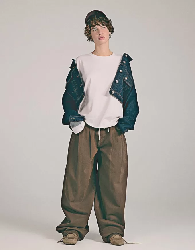 Long sleeve cotton T-shirt