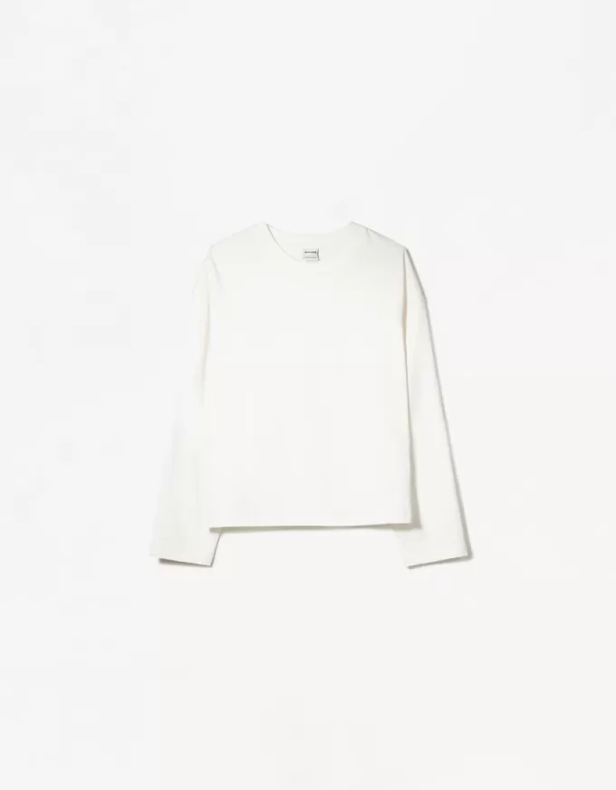 Long sleeve cotton T-shirt