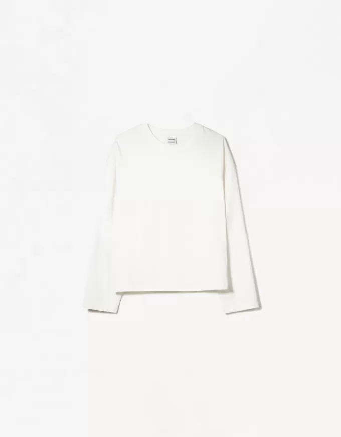 Long sleeve cotton T-shirt