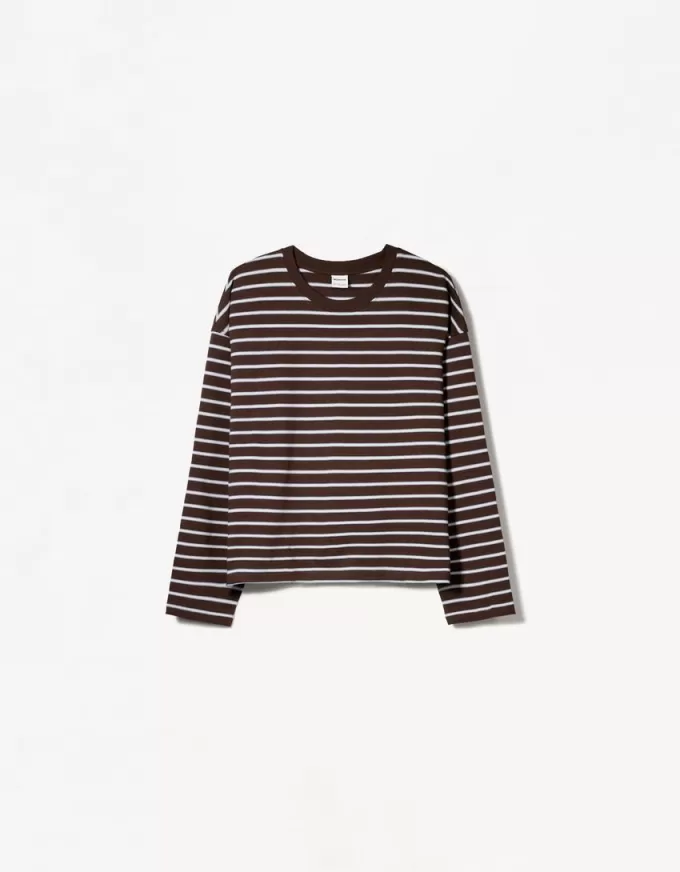 Long sleeve cotton T-shirt