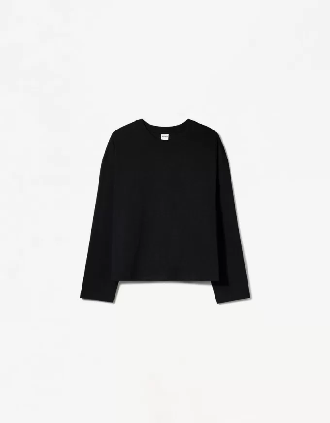 Long sleeve cotton T-shirt