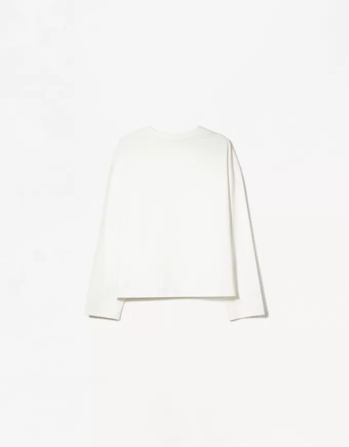 Long sleeve cotton T-shirt