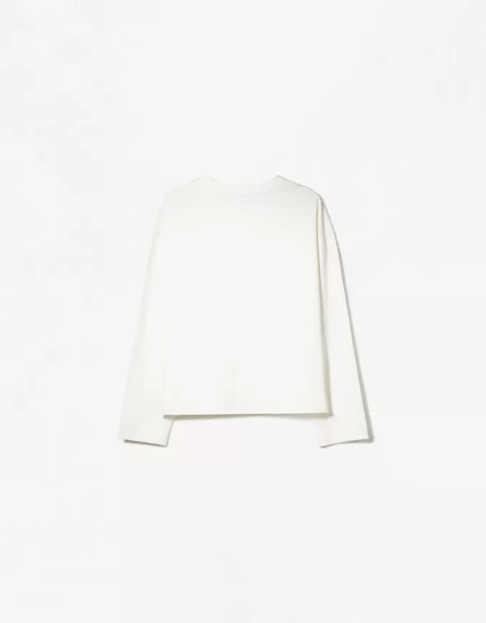 Long sleeve cotton T-shirt