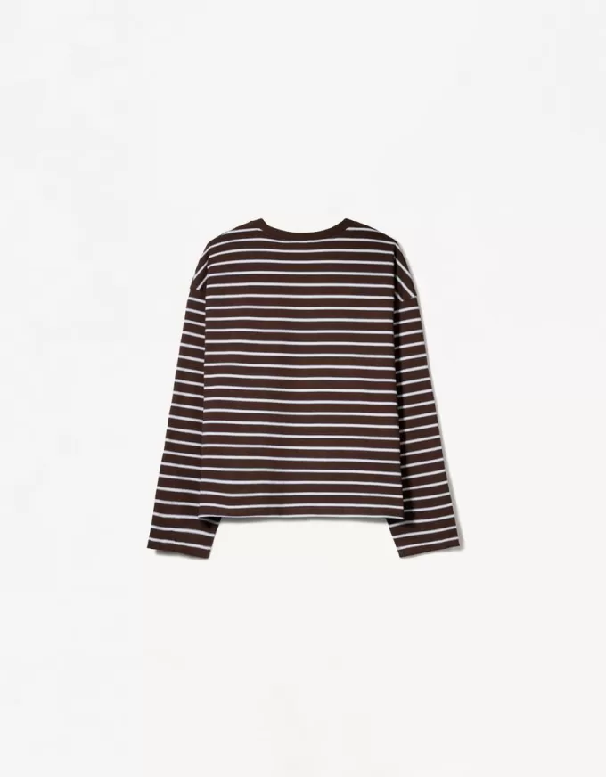 Long sleeve cotton T-shirt