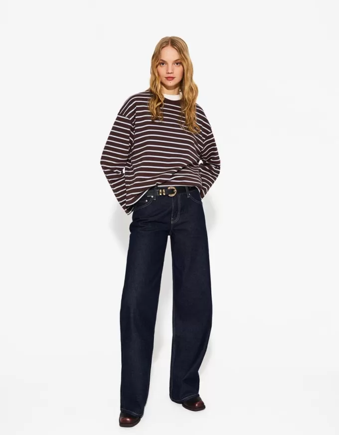 Long sleeve cotton T-shirt