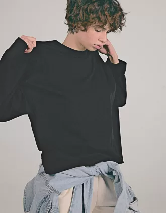 Long sleeve cotton T-shirt