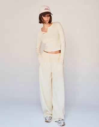 Long sleeve henley T-shirt