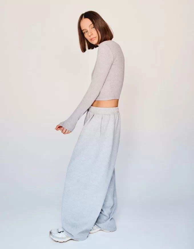 Long sleeve henley T-shirt