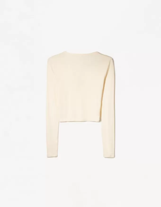 Long sleeve henley T-shirt