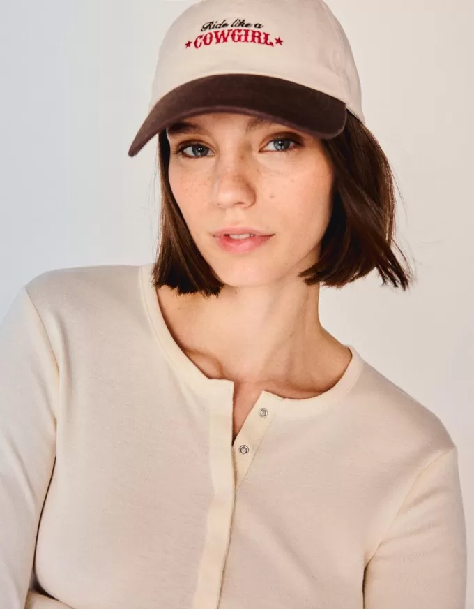 Long sleeve henley T-shirt